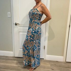 Turquoise maxi sundress